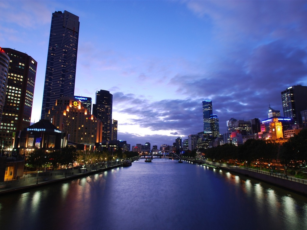澳大利亞 墨爾本 城市風景 高清壁紙 #2 - 1024x768