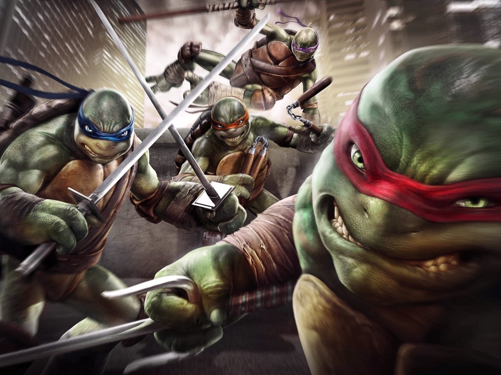 2014 Teenage Mutant Ninja Turtles HD film tapety #19 - 1024x768