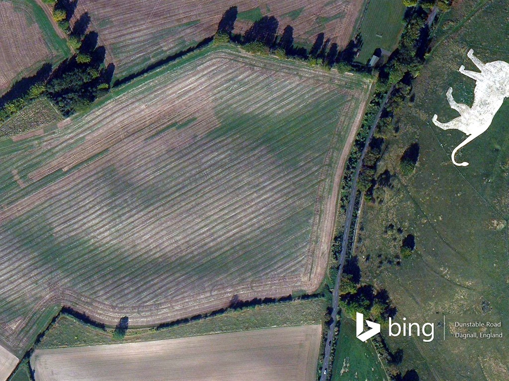 Microsoft Bing HD Wallpapers: Luftaufnahme von Europa #5 - 1024x768
