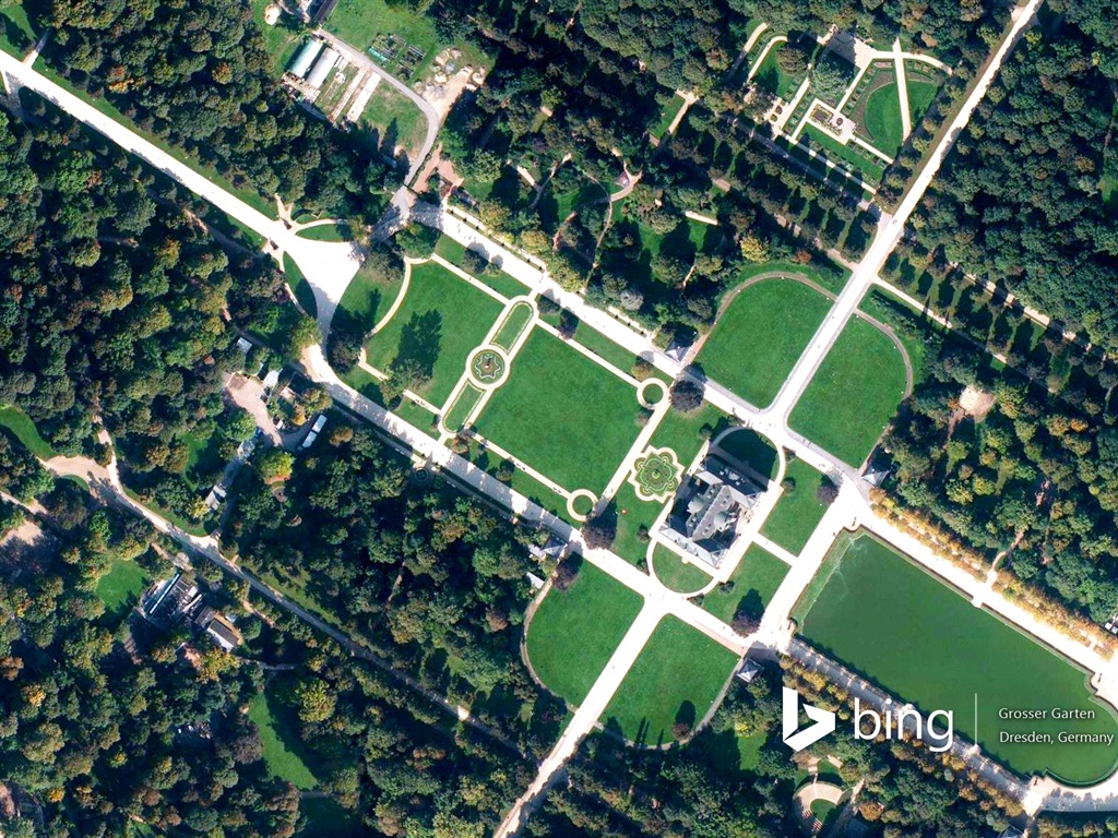 Microsoft Bing fondos de pantalla HD: Vista aérea de Europa #7 - 1024x768