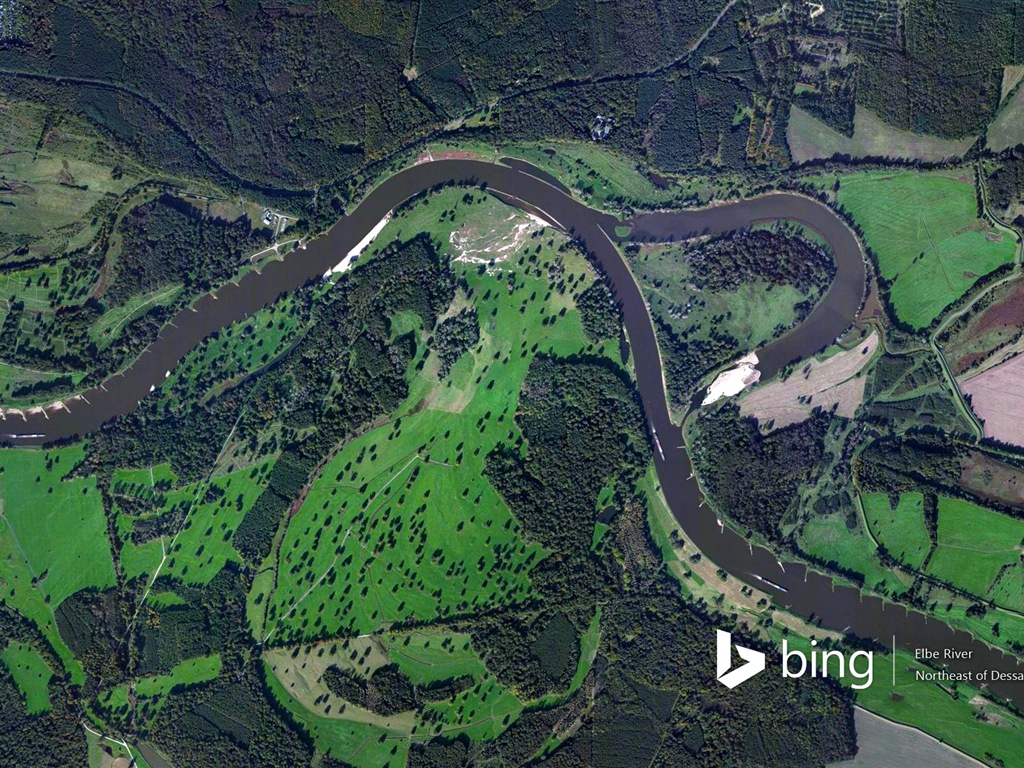 Microsoft Bing HD Wallpapers: Luftaufnahme von Europa #9 - 1024x768