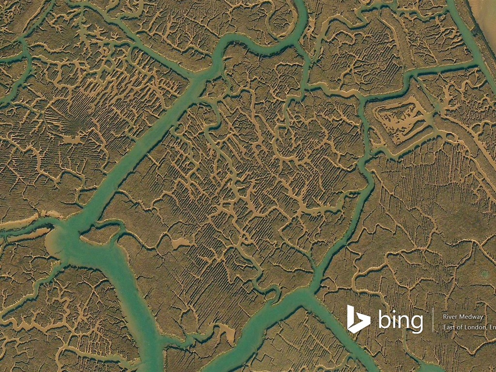 Microsoft Bing HD Wallpapers: Luftaufnahme von Europa #11 - 1024x768