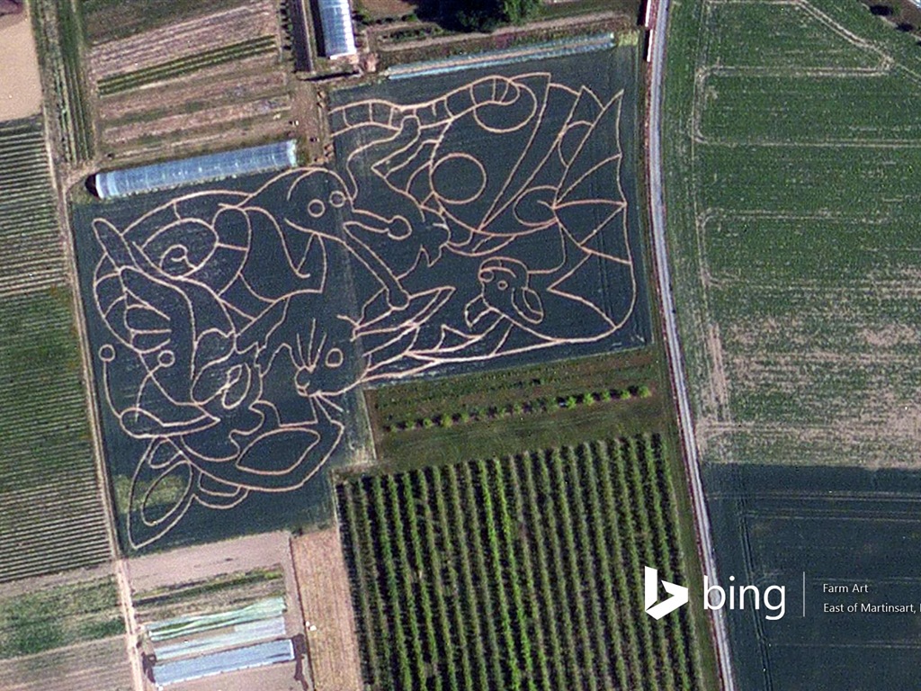 Microsoft Bing HD Wallpapers: Luftaufnahme von Europa #12 - 1024x768