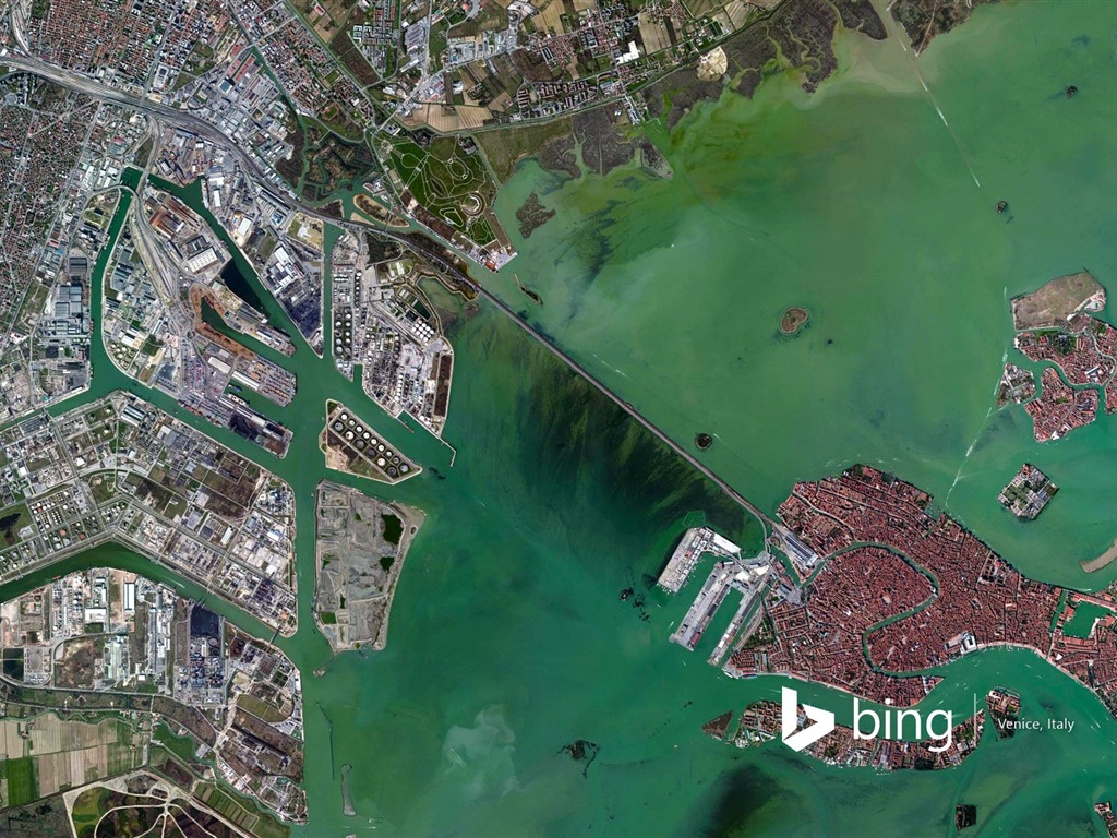 Microsoft Bing HD wallpapers: Aerial view of Europe #14 - 1024x768