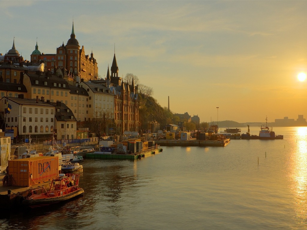 Stockholm, Suède, le fond d'écran paysage de la ville #12 - 1024x768