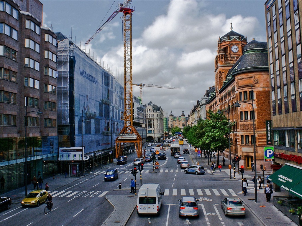 Stockholm, Suède, le fond d'écran paysage de la ville #13 - 1024x768