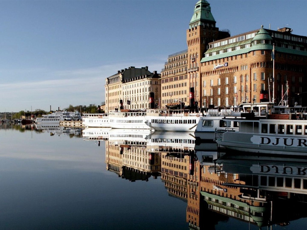 Stockholm, Suède, le fond d'écran paysage de la ville #15 - 1024x768