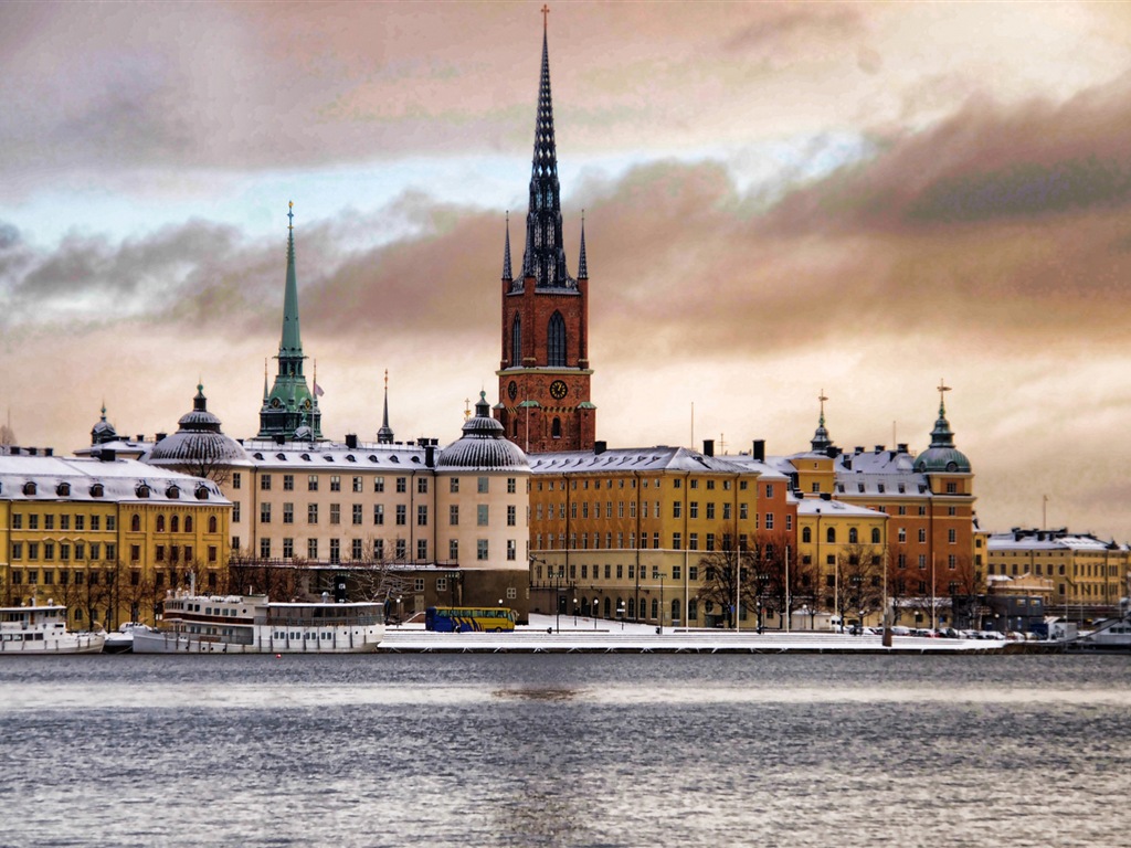 Stockholm, Suède, le fond d'écran paysage de la ville #17 - 1024x768