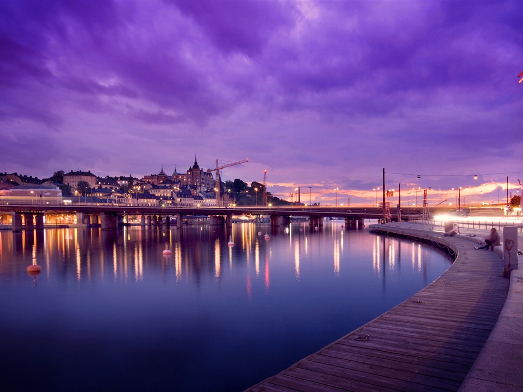 Stockholm, Suède, le fond d'écran paysage de la ville #18 - 1024x768