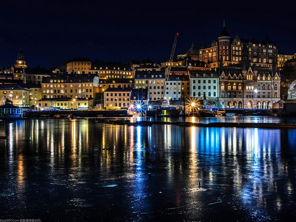 Stockholm, Švédsko, město krajina tapety #19 - 1024x768