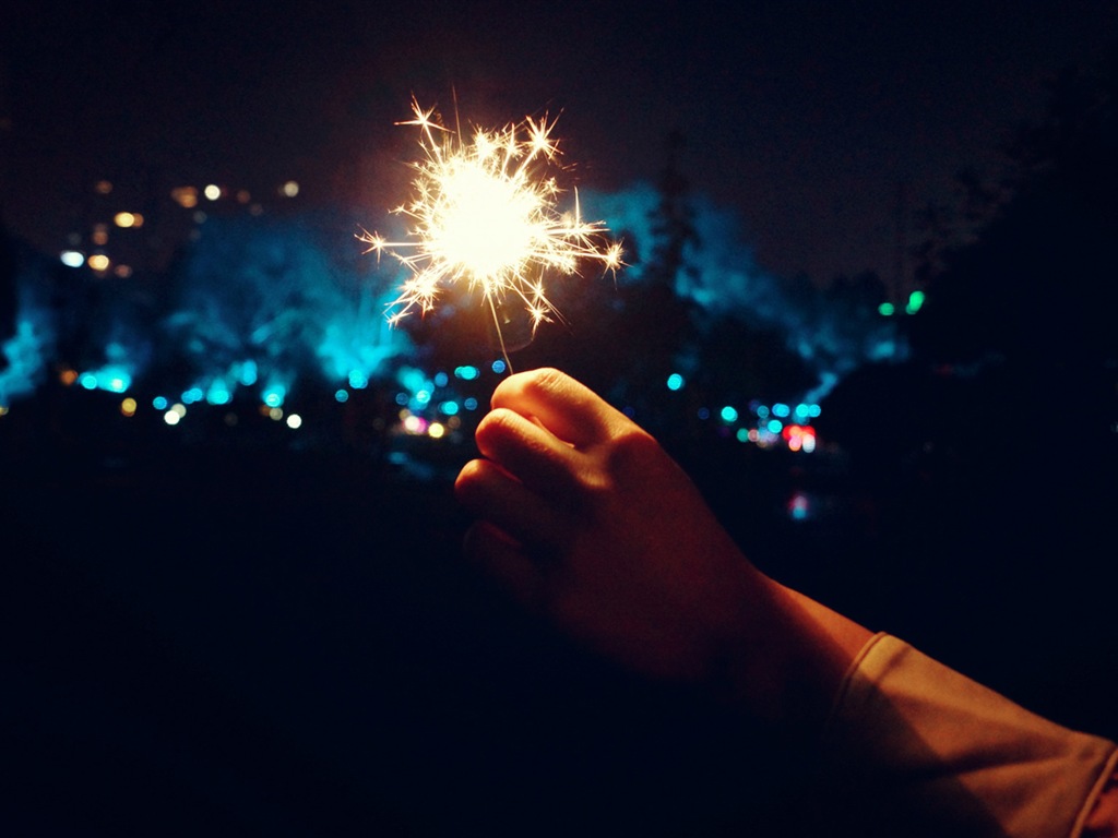 La belleza del cielo nocturno, fuegos artificiales hermosos fondos de pantalla #19 - 1024x768