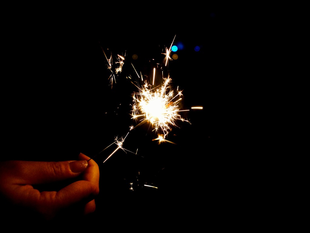 La belleza del cielo nocturno, fuegos artificiales hermosos fondos de pantalla #22 - 1024x768