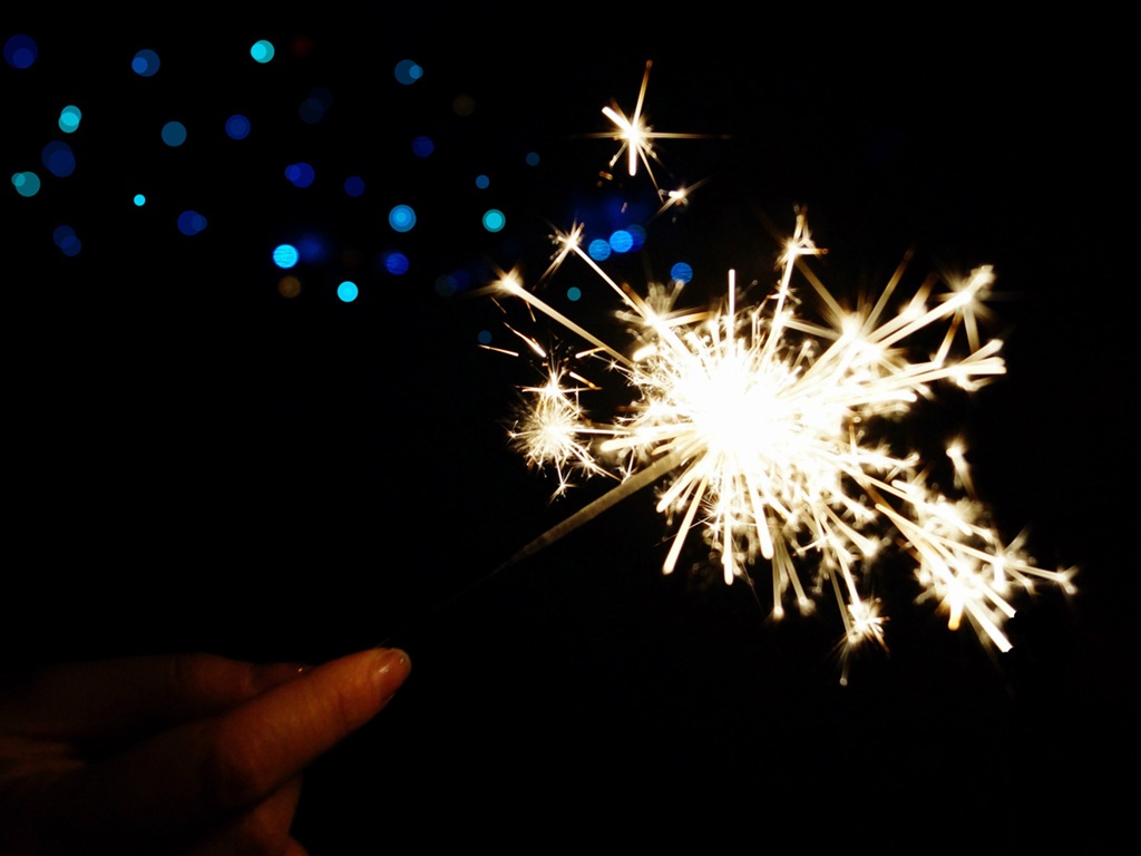 La belleza del cielo nocturno, fuegos artificiales hermosos fondos de pantalla #24 - 1024x768