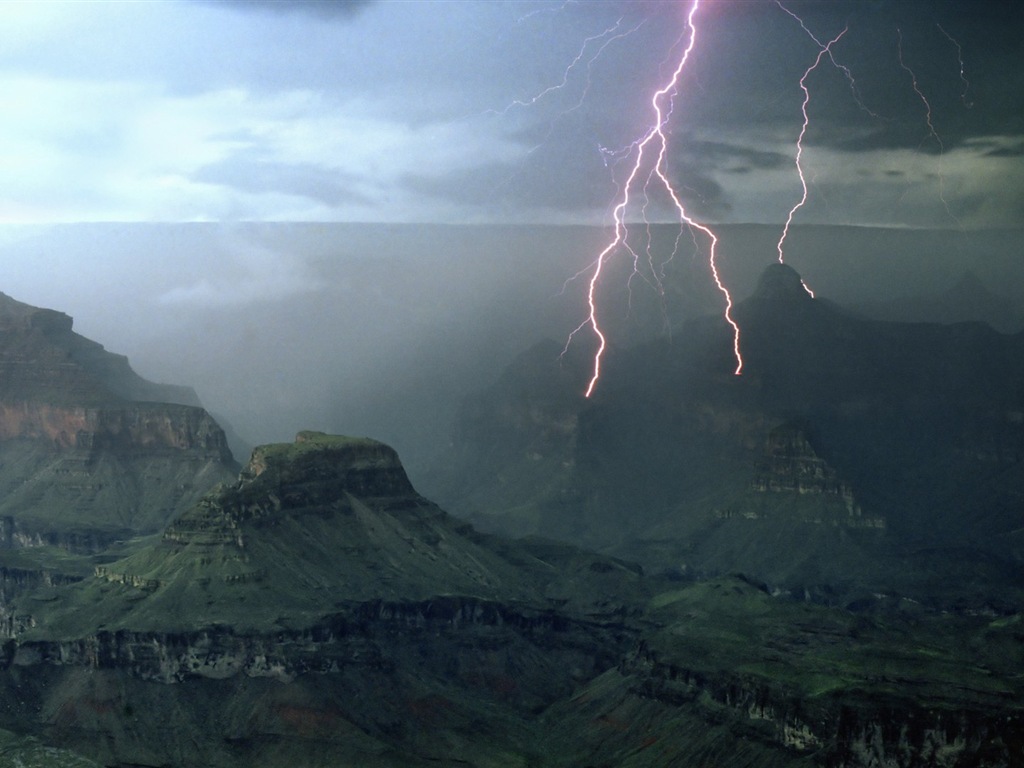 Lightning thunder HD wallpapers #10 - 1024x768