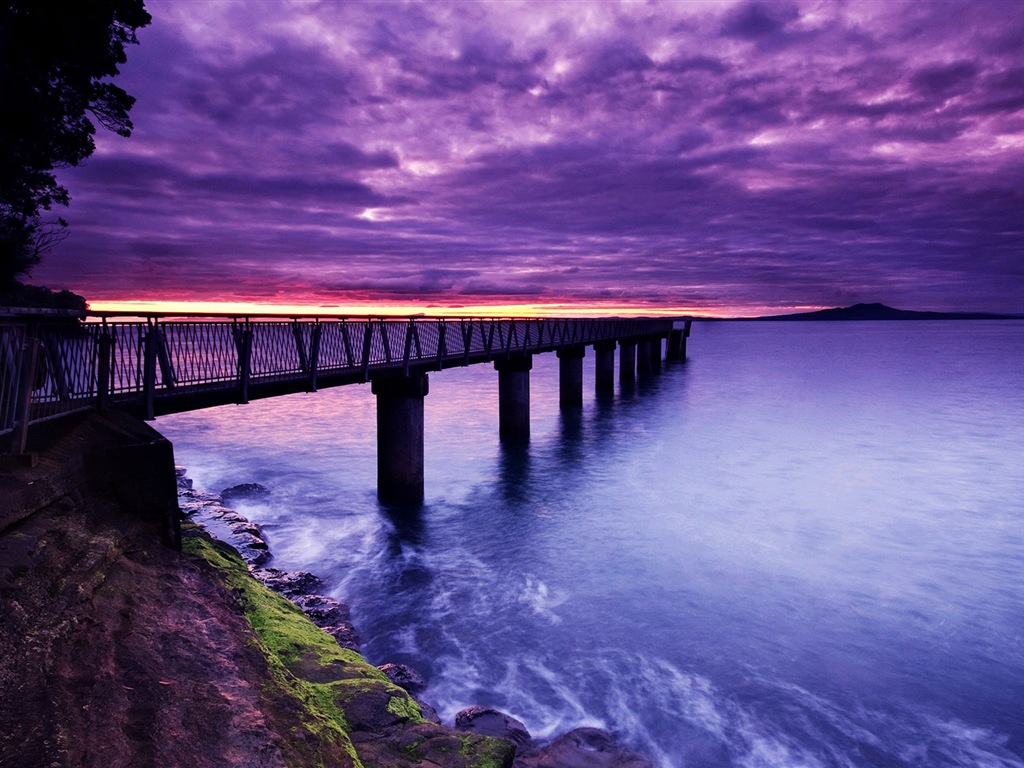 Pier and bridge HD wallpapers #5 - 1024x768