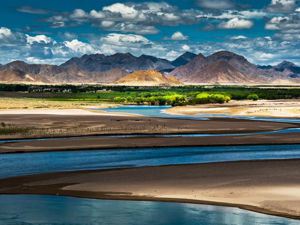 Qinghai Plateau krásné scenérie tapety #3 - 1024x768