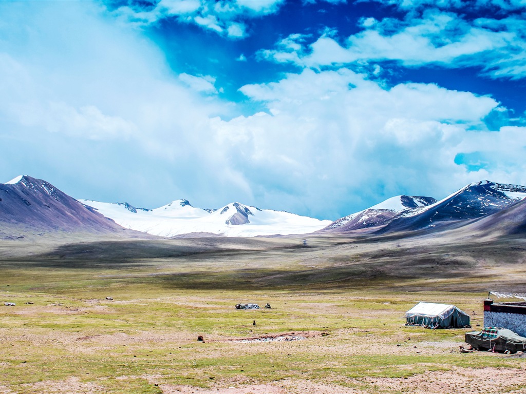 Qinghai Plateau krásné scenérie tapety #13 - 1024x768