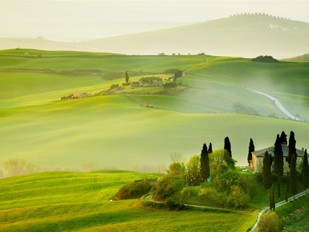 Belleza italiana pintado natural paisaje HD #1 - 1024x768