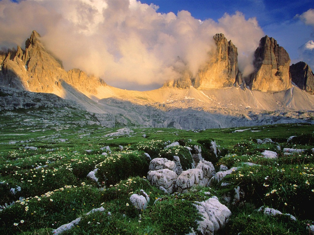 Italská přírodní krásy scenérie HD tapetu #4 - 1024x768