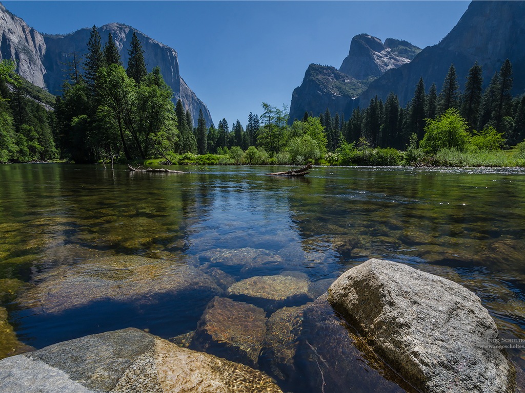 Windows 8 téma, Národní park Yosemite HD tapety na plochu #1 - 1024x768