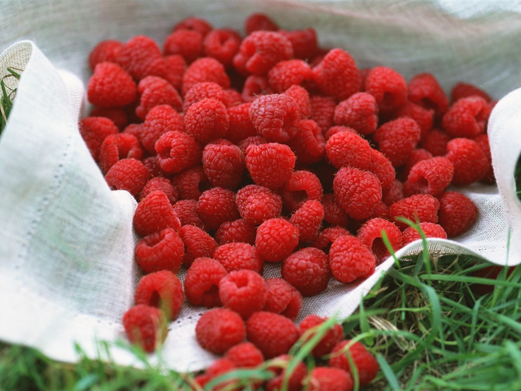 Fondos de pantalla de alta definición de frambuesa roja dulces #3 - 1024x768