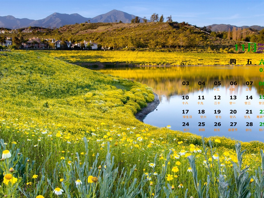 November 2014 Calendar wallpaper(1) #4 - 1024x768