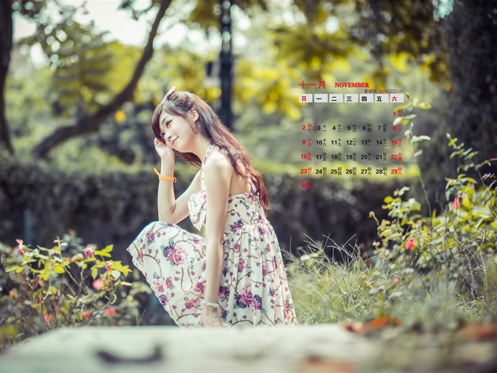 2014년 11월 캘린더 벽지 (1)Novembre Déc 2014 Calendrier fond d'écran (1) #12 - 1024x768