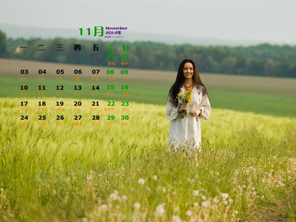 November 2014 Kalender Tapete (1) #13 - 1024x768