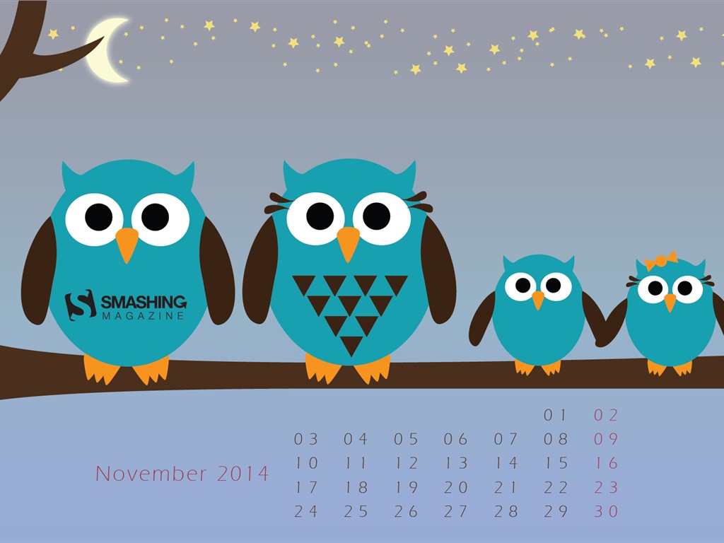 November 2014 Calendar wallpaper(2) #20 - 1024x768