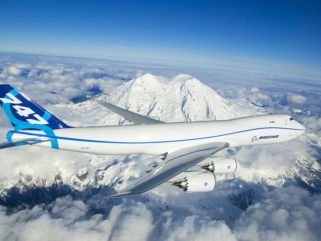 Boeing 747 Passagierflugzeug HD Wallpaper #5 - 1024x768