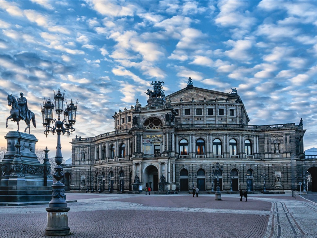 Allemagne Dresde paysage urbain fonds d'écran HD #4 - 1024x768