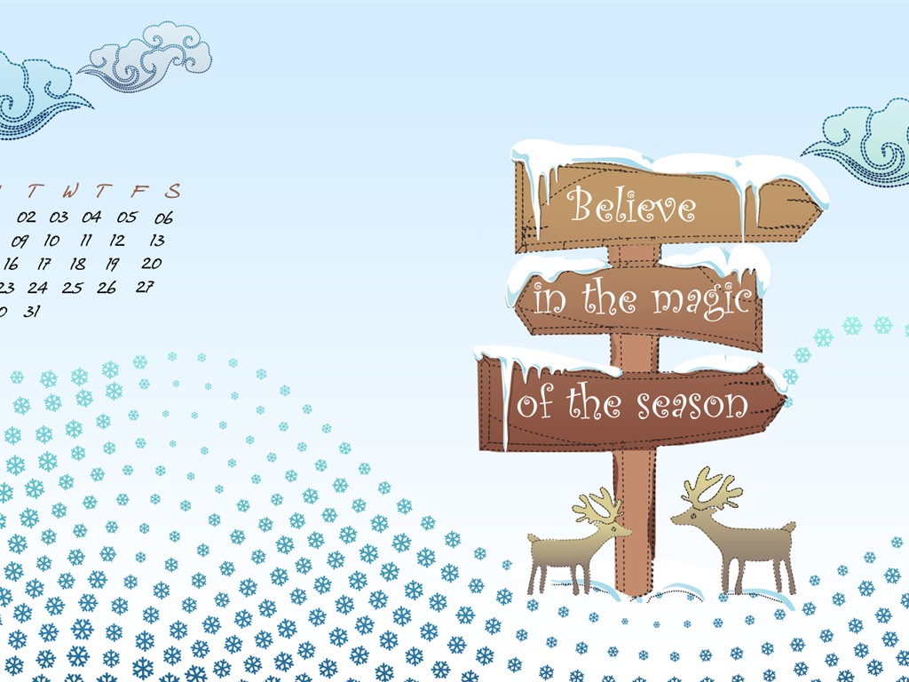 December 2014 Calendar wallpaper (1) #18 - 1024x768