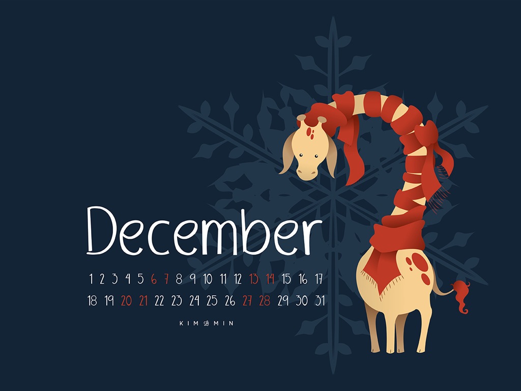 Dezember 2014 Kalender Wallpaper (2) #3 - 1024x768