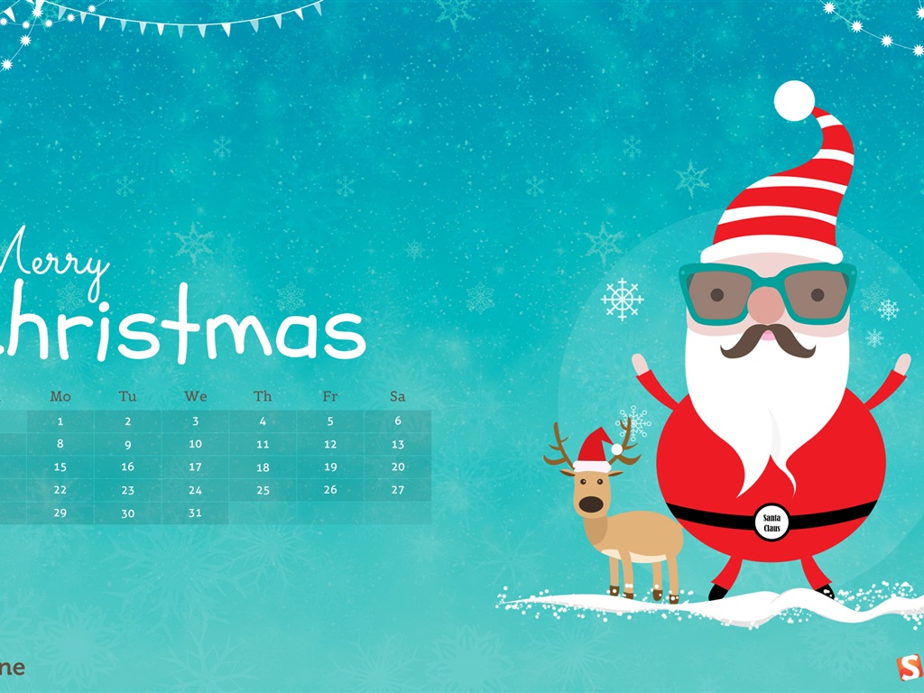 December 2014 Calendar wallpaper (2) #10 - 1024x768