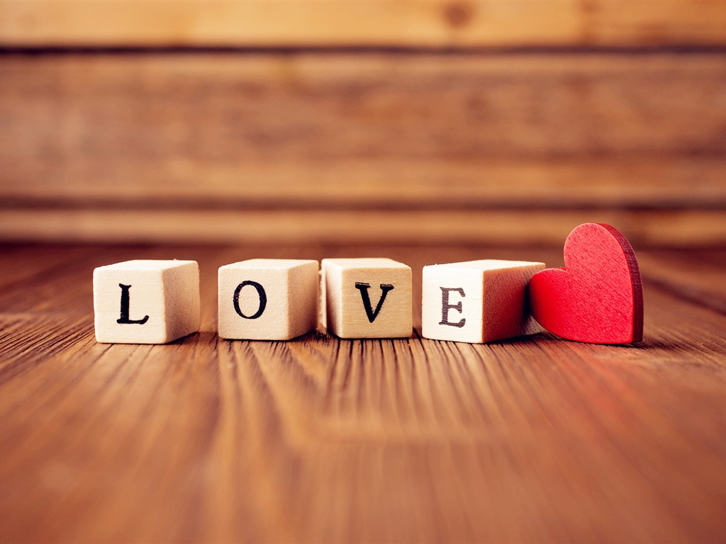 The theme of love, creative heart-shaped HD wallpapers #2 - 1024x768