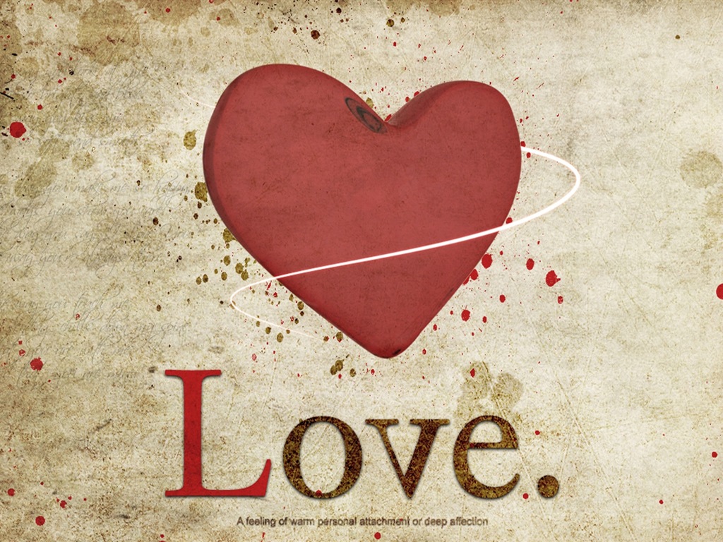 Le thème de l'amour, créatives fonds d'écran HD en forme de coeur #16 - 1024x768