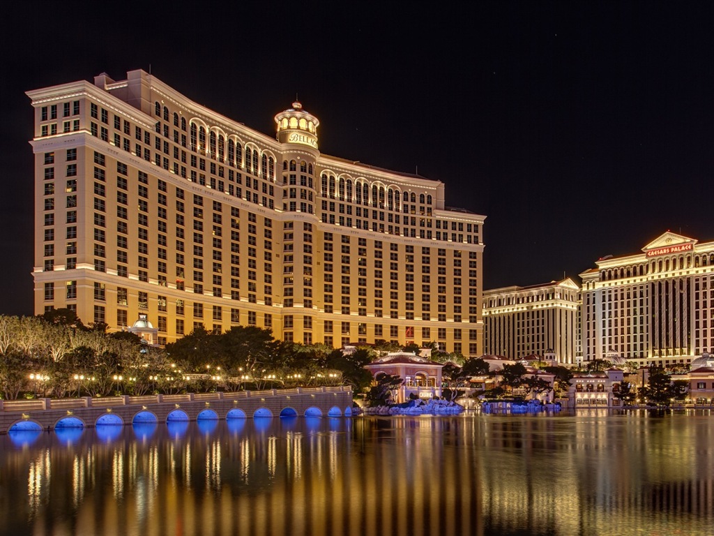 Belle nuit à Las Vegas fonds d'écran HD #11 - 1024x768