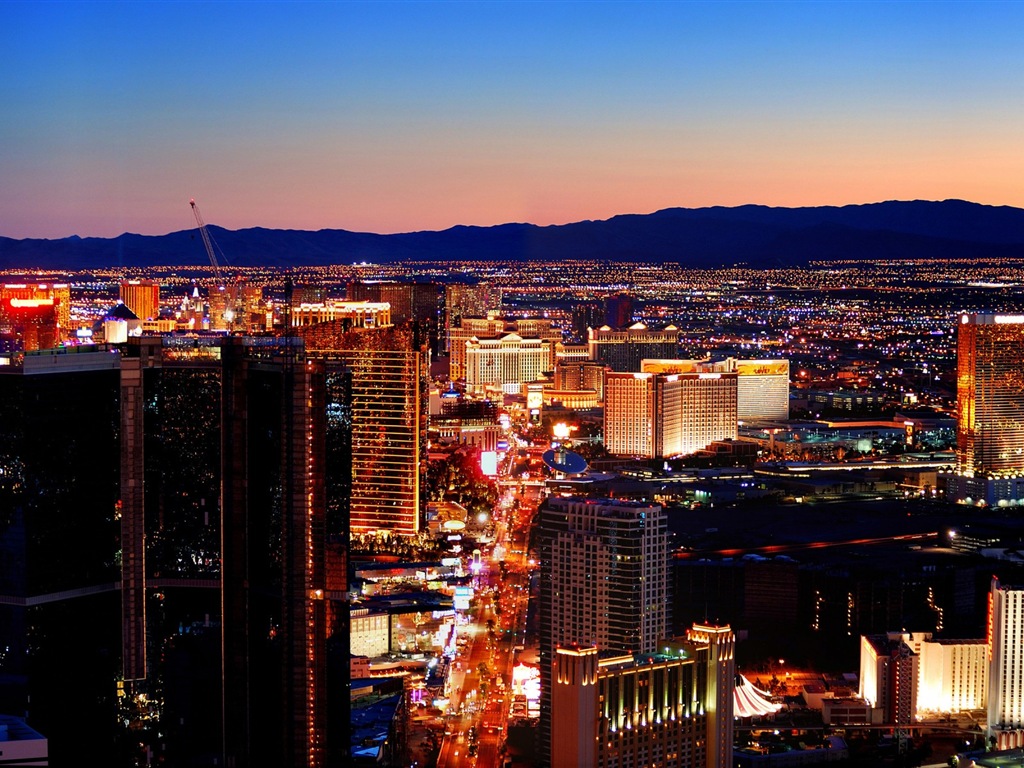Beautiful night in Las Vegas HD wallpapers #12 - 1024x768