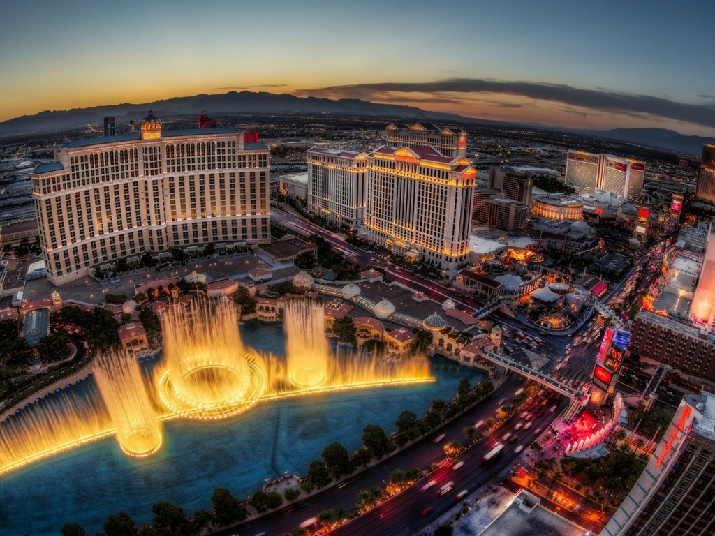 Belle nuit à Las Vegas fonds d'écran HD #16 - 1024x768