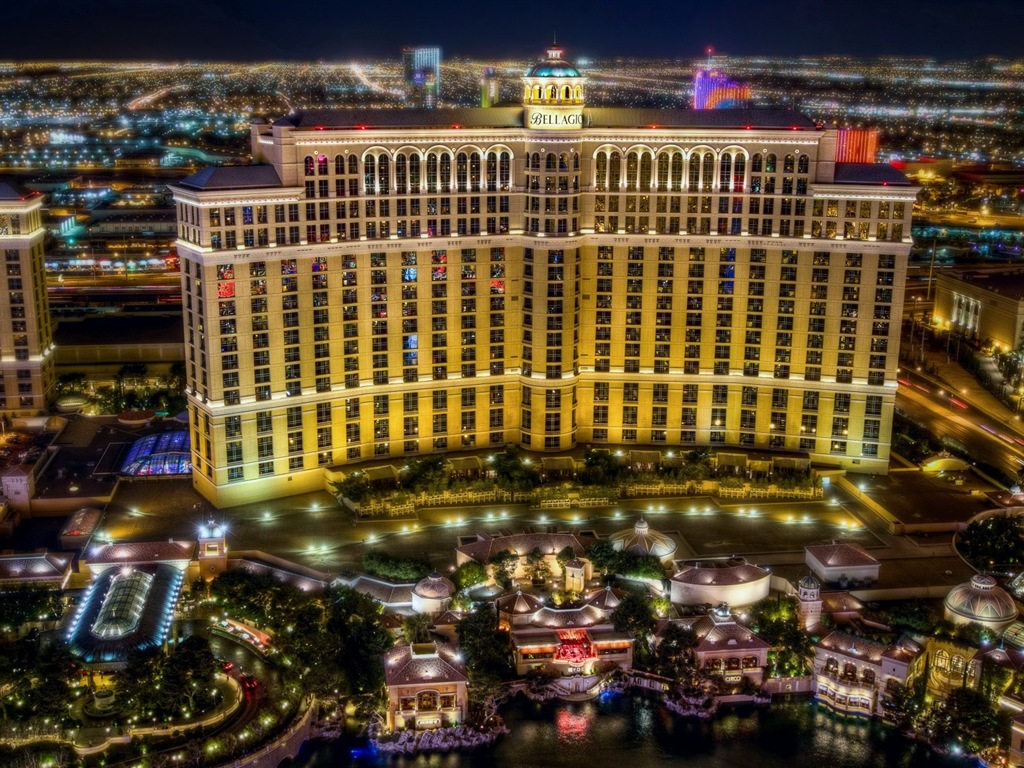 Hermosa noche en fondos de pantalla de alta definición de Las Vegas #18 - 1024x768