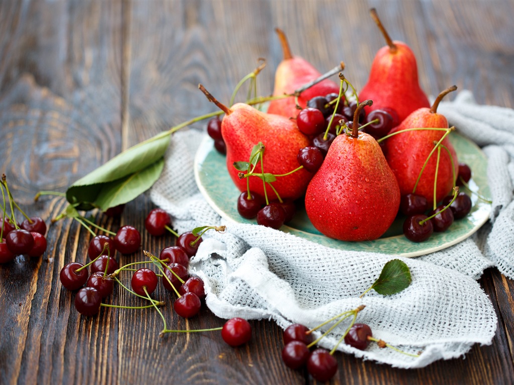 Suculenta fruta, peras fondos de pantalla de alta definición en primer plano #9 - 1024x768