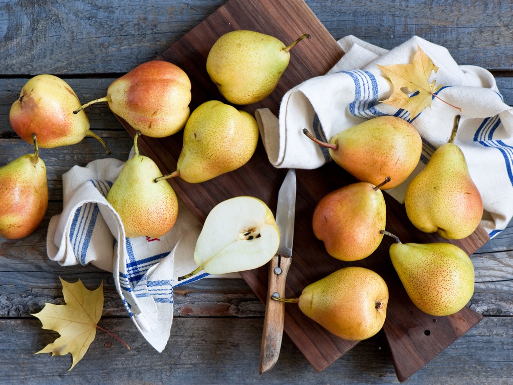 Suculenta fruta, peras fondos de pantalla de alta definición en primer plano #15 - 1024x768