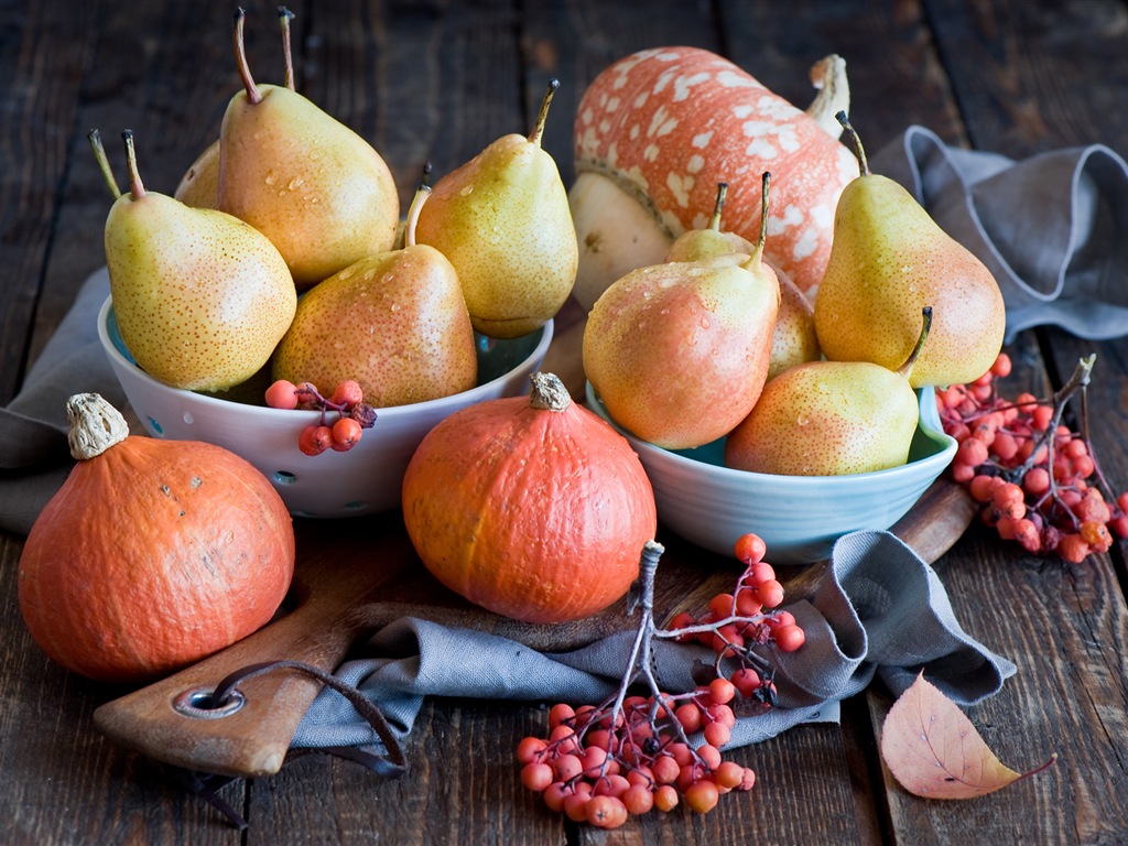 Suculenta fruta, peras fondos de pantalla de alta definición en primer plano #18 - 1024x768