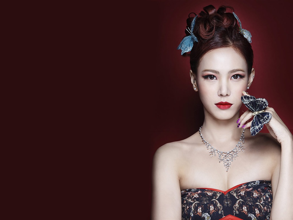 JEWELRY Koreanische Schönheit Portfolio Mädchen Tapete #3 - 1024x768