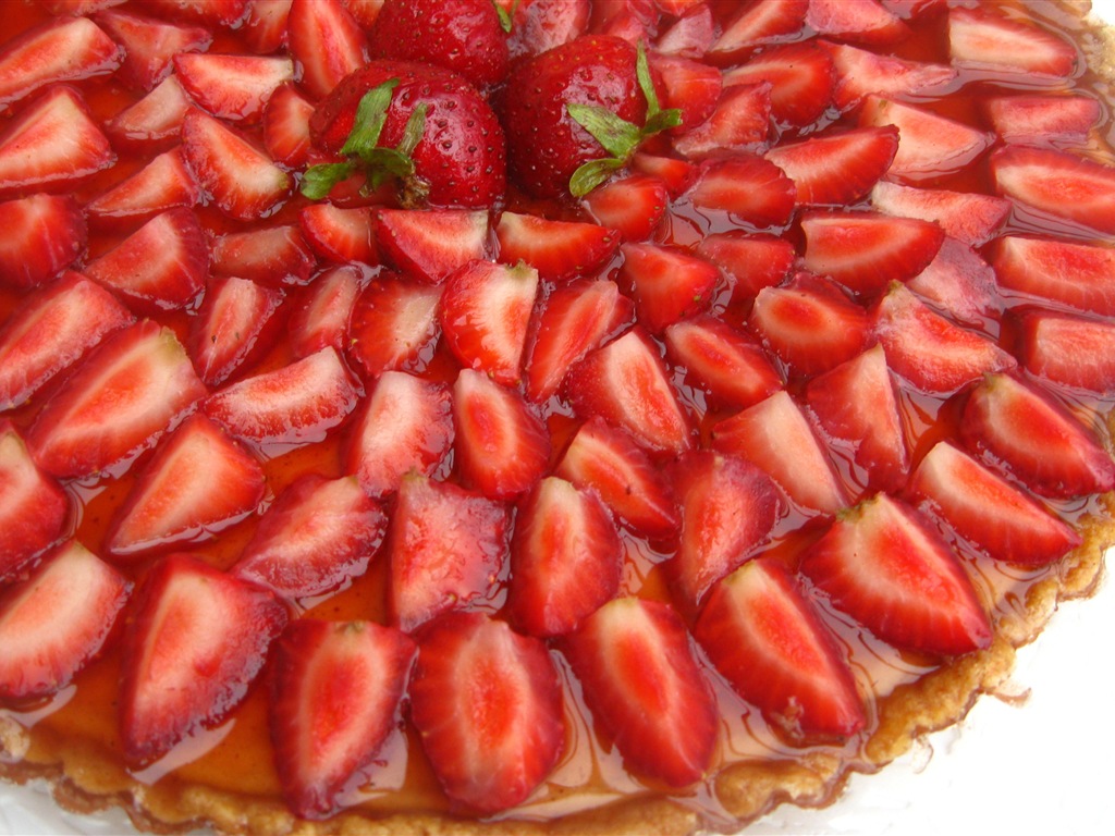 Delicioso pastel de fresas fondos de pantalla de alta definición #16 - 1024x768