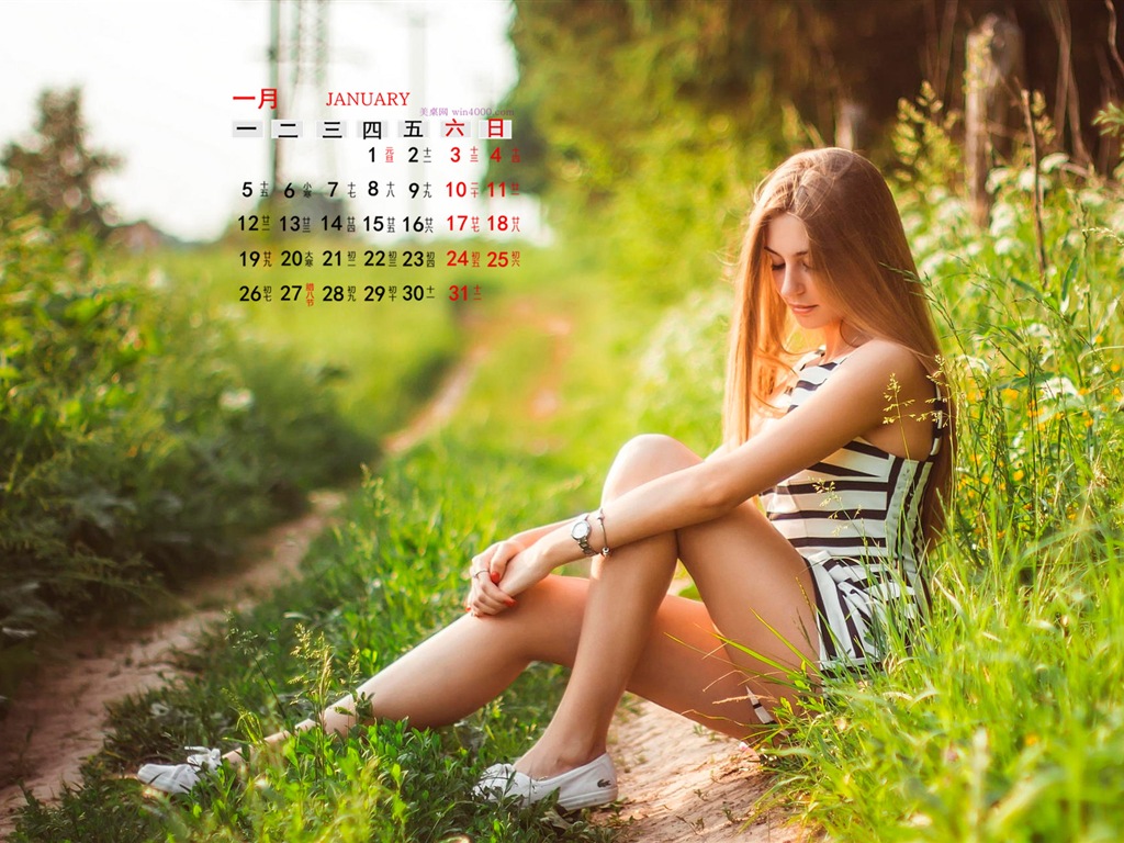 2015年1月 月曆壁紙(一) #2 - 1024x768