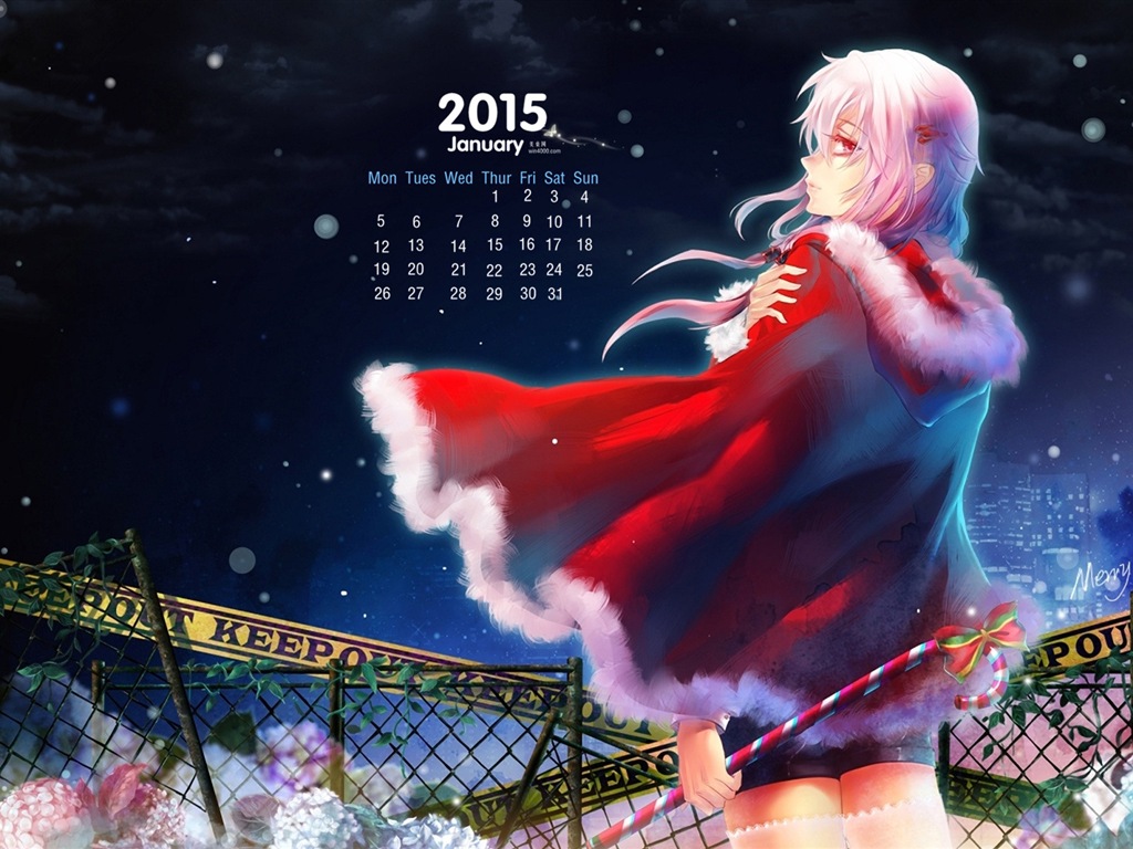 Janvier 2015 calendar fond d'écran (1) #7 - 1024x768