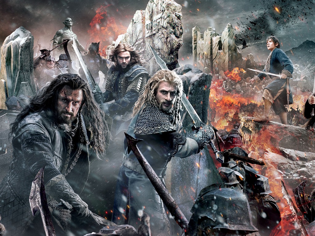 The Hobbit: The Battle of the Five Armies 霍比特人3：五軍之戰高清壁紙 #1 - 1024x768