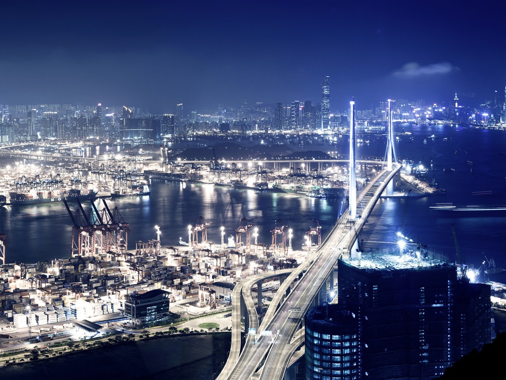 美麗的香港 城市景觀 高清壁紙 #3 - 1024x768