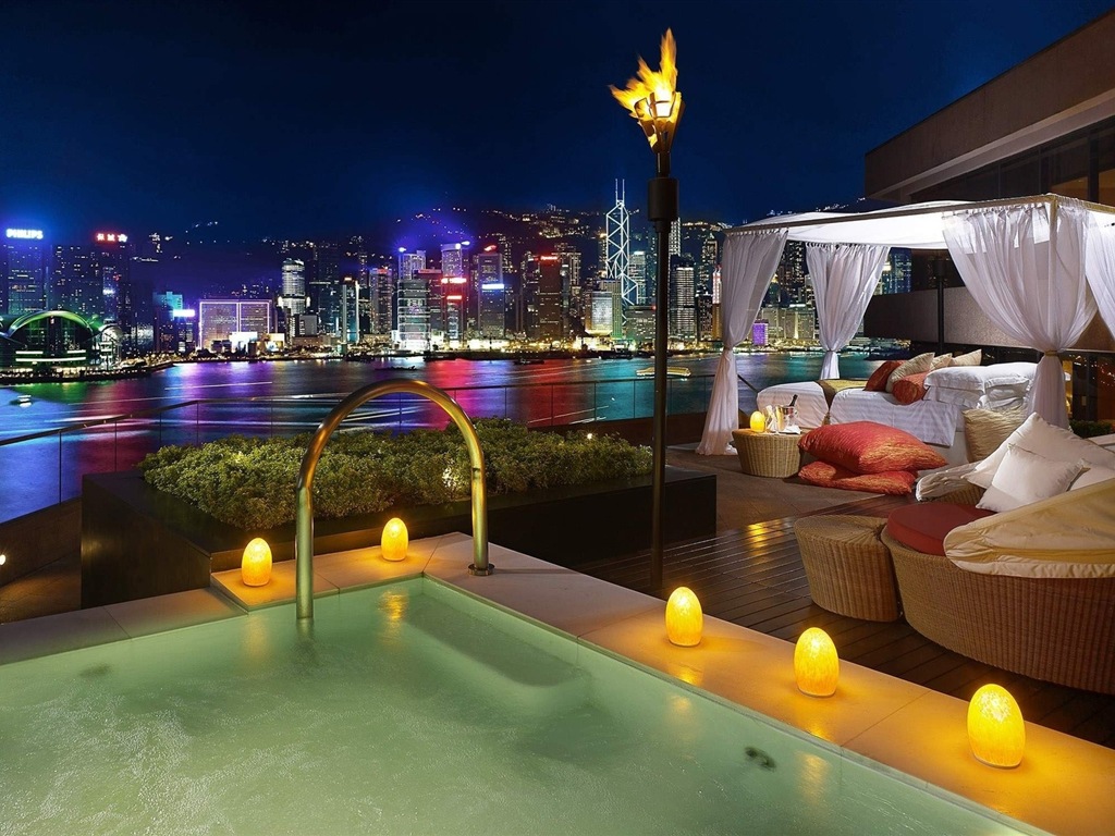 Hong Kong je Městská krajina krásné HD tapety na plochu #8 - 1024x768